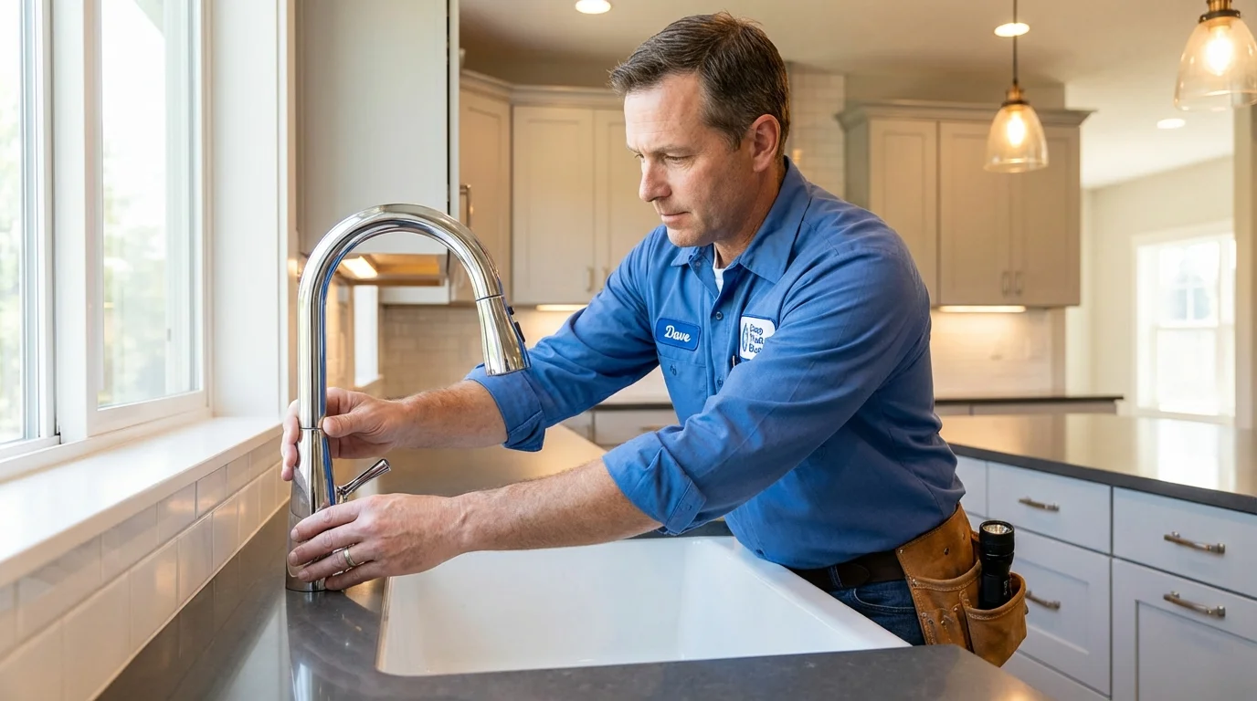 Kitchen faucet installation by Johns Plumbing LLC in Clatskanie