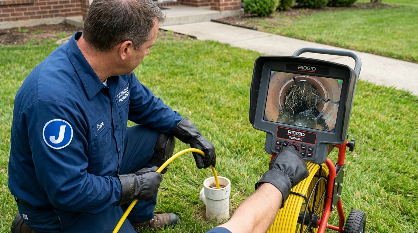 Sewer camera inspection being performed by Johns Plumbing LLC in Clatskanie